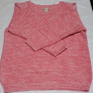 J. Crew Pink Knit Crew Neck Sweater XS EUC